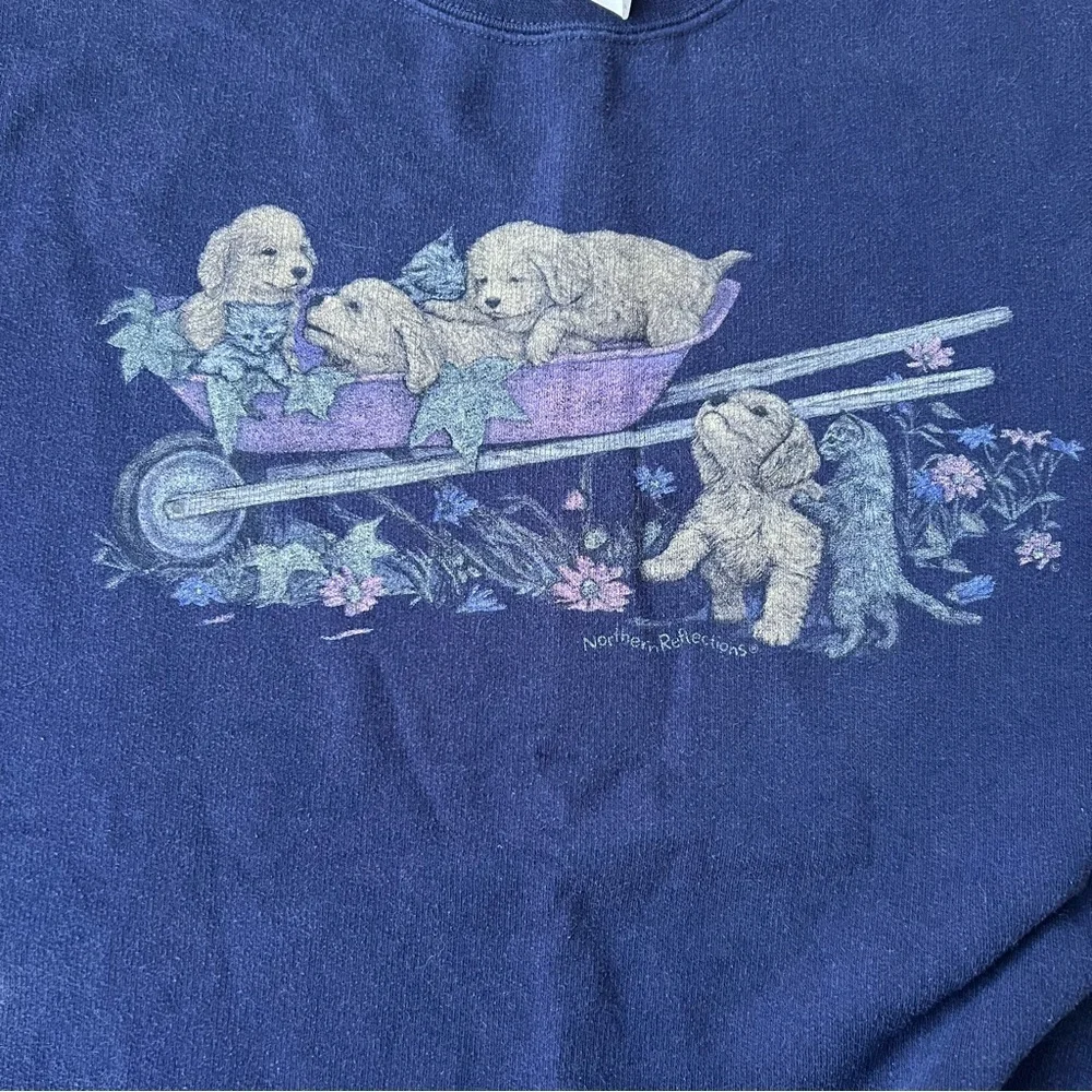 Vintage 1990s Northern Reflection Sleepy Puppy Outdoorsman Sweatshirt Women’s XL
